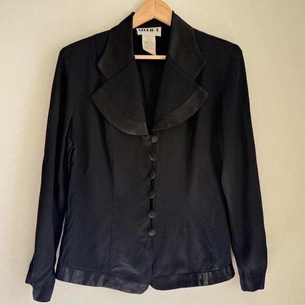 Vintage black button up jacket